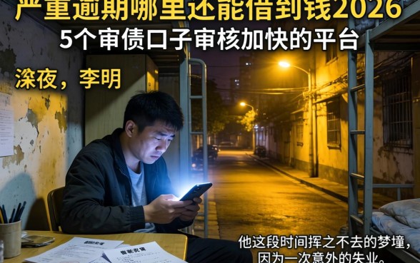 严重逾期哪里还能借到钱2026，概括5个审贷口子审核加快的平台