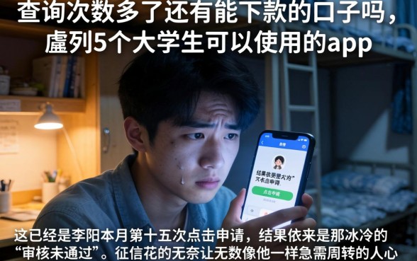 查询次数多了还有能下款的口子吗，胪列5个大学生可以使用的app