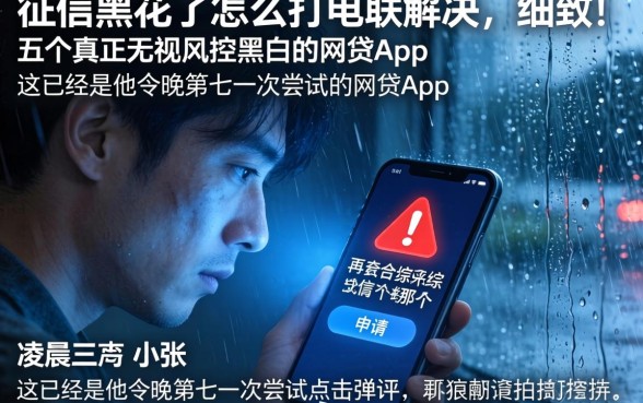 征信黑花了怎么打电联解决，细致阐述五个真正无视风控黑白的网贷app