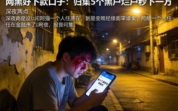 网黑好下款的口子，归集5个黑户烂户秒下一万