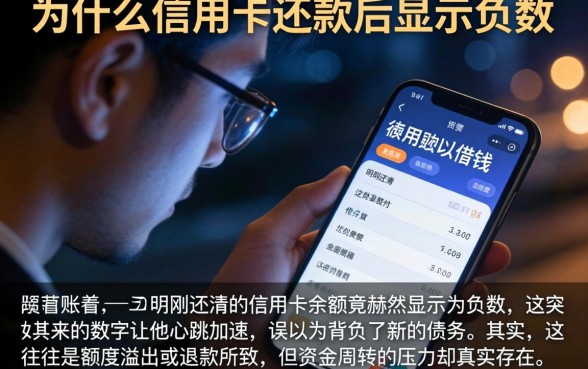 为什么信用卡还款后显示负数，详细阐述五个手机上可以借钱的软件