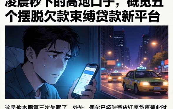 凌晨秒下的高炮口子，概览五个摆脱欠款束缚贷款新平台