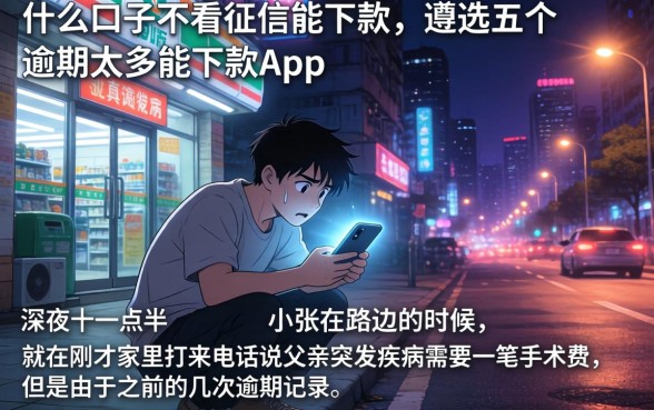 什么口子不看征信能下款，遴选五个逾期太多能下款app