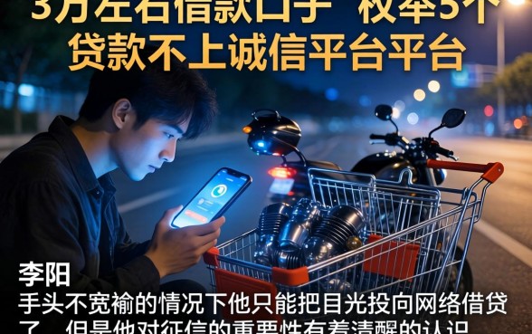 3万左右借款口子，枚举5个贷款不上诚信平台的平台