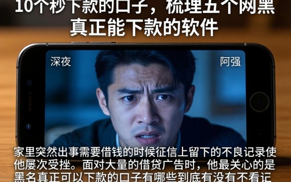 10个秒下款的口子，梳理五个网黑真正能下款的软件
