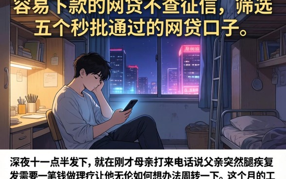 容易下款的网贷不查征信，筛选五个秒批通过的网贷口子