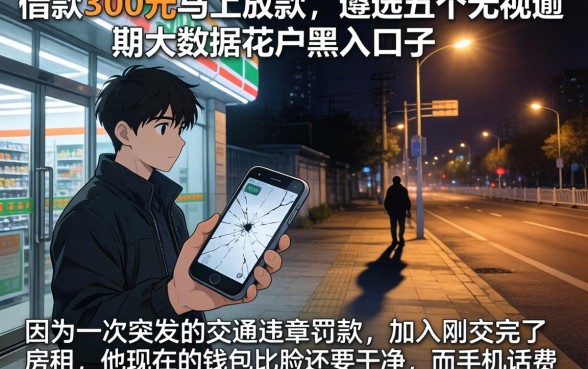 借款300元马上放款，遴选五个无视逾期大数据花户黑户口子