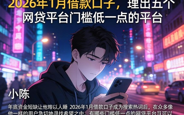 2026年1月借款口子，理出五个网贷平台门槛低一点的平台