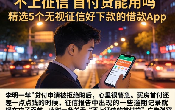 不上征信的首付贷能用吗，精选5个无视征信好下款的借款app