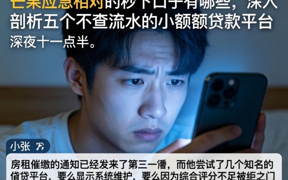 芒果应急相对的秒下口子有哪些，深入剖析五个不查流水的小额度贷款平台
