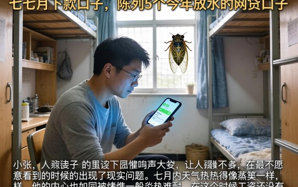 七月份下款的口子，陈列5个今年放水的网贷口子
