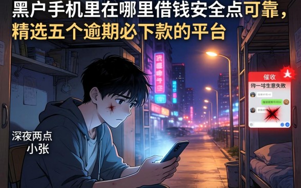 黑户手机里在哪里借钱安全点可靠，精选五个逾期必下款的平台