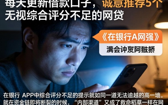 每天更新借款口子，诚意推荐5个无视综合评分不足的网贷