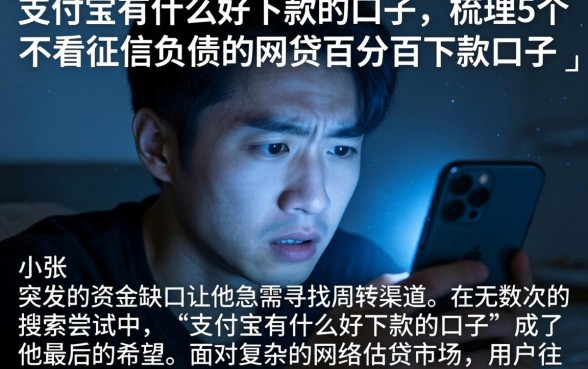 支付宝有什么好下款的口子，梳理5个不看征信负债的网贷百分百下款口子