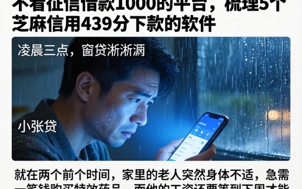 不看征信借款1000的平台，梳理5个芝麻信用439分下款的软件