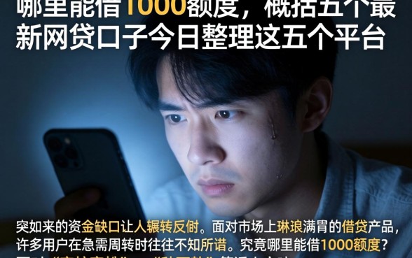 哪里能借1000额度，概括五个最新网贷口子今日整理这五个平台