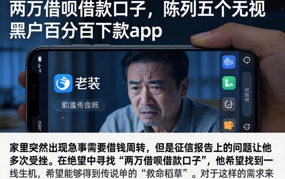 两万借呗借款口子，陈列五个无视黑户百分百下款app