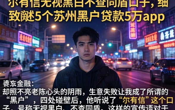 尔有信无视黑白不查同盾口子，细致阐述5个苏州黑户贷款5万的app