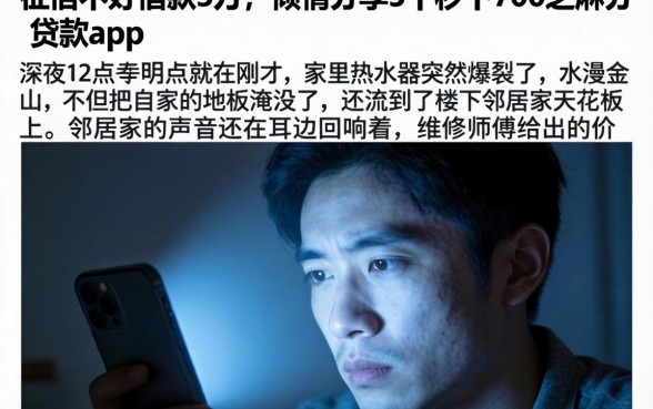 征信不好借款3万，倾情分享5个秒下700芝麻分贷款app