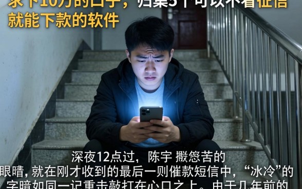 求下10万的口子，归集5个可以不看征信就能下款的软件