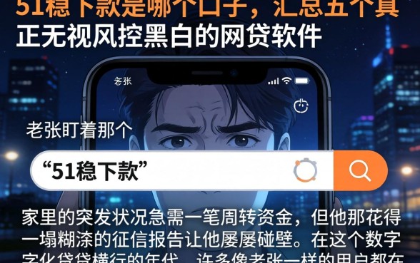 51稳下款是哪个口子，汇总五个真正无视风控黑白的网贷软件