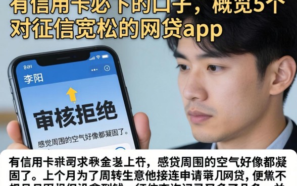 有信用卡必下的口子，概览5个对征信宽松的网贷app