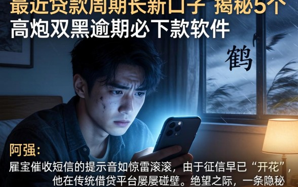 最近贷款周期长新口子，揭秘5个高炮双黑逾期必下款软件