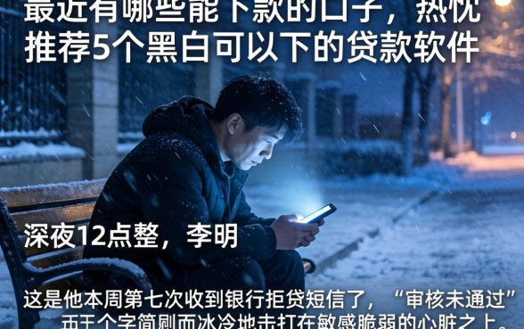 最近有哪些能下款的口子，热忱推荐5个黑户可以下的贷款软件