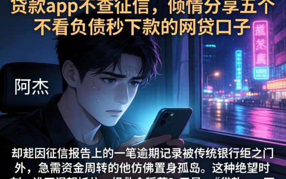 贷款app不查征信，倾情分享五个不看负债秒下款的网贷口子