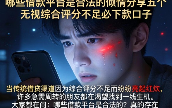 哪些借款平台是合法的，倾情分享五个无视综合评分不足必下款口子