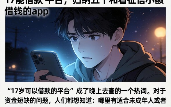 17能借款的平台，归纳五个不看征信小额借钱的app