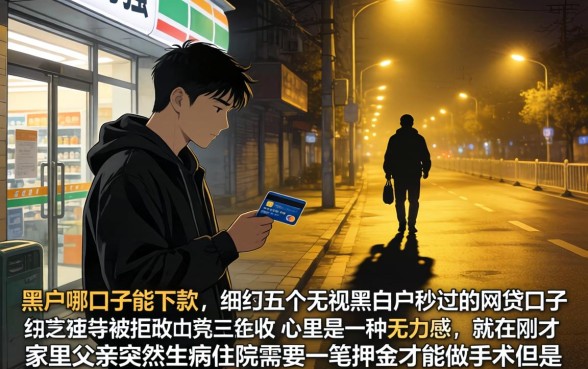 黑户哪口子能下款，细致阐述五个无视黑白户秒过的网贷口子