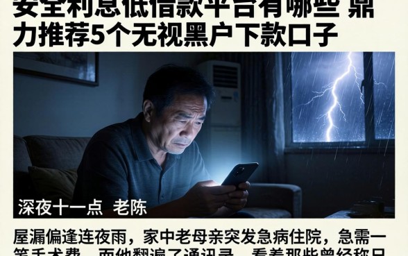 安全利息低的借款平台有哪些，鼎力推荐5个无视黑户下款口子