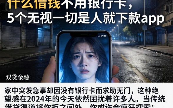 什么借钱不用银行卡，概括5个无视一切是人就下款app