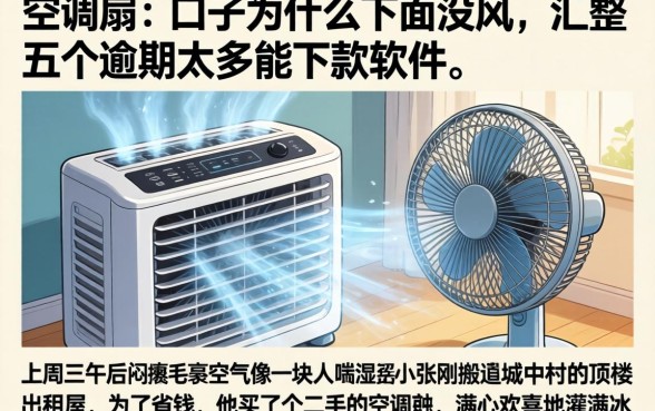 空调扇的口子为什么下面没风，汇整五个逾期太多能下款软件