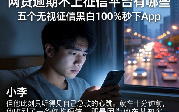 网贷逾期不上征信的平台有哪些，概括五个无视征信黑白100%秒下app