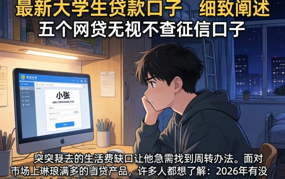 最新大学生贷款口子，细致阐述五个网贷无视不查征信口子