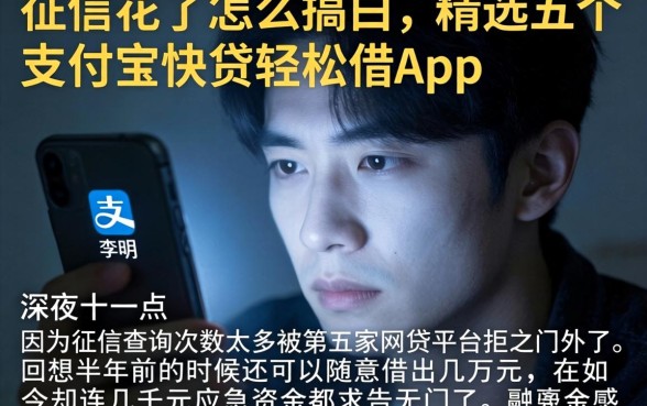 征信花了怎么搞白，精选五个支付宝快贷轻松借app