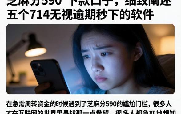 芝麻分590的下款口子，细致阐述五个714无视逾期秒下的软件