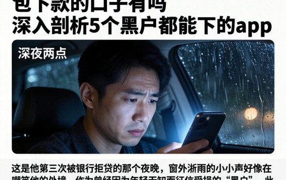包下款的口子有吗，深入剖析5个黑户都能下的app