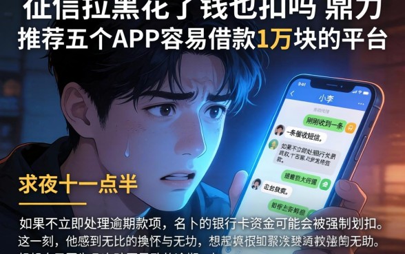 征信拉黑花了钱也扣吗，鼎力推荐五个APP容易借款1万块的平台