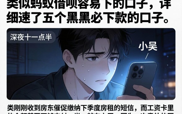 类似蚂蚁借呗容易下的口子，详细阐述五个黑户必下款的口子