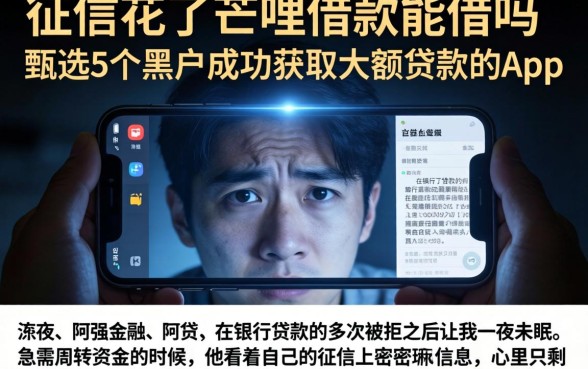 征信花了芒哩借款能借吗，甄选5个黑户成功获取大额贷款的app