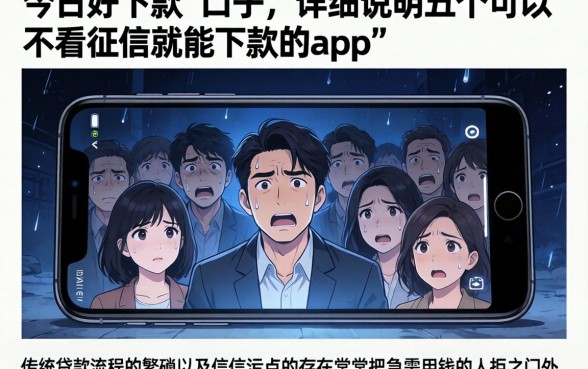 今日好下款的口子，详尽说明五个可以不看征信就能下款的app