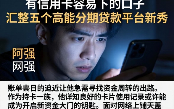 有信用卡容易下的口子，汇整五个高能分期贷款平台新秀