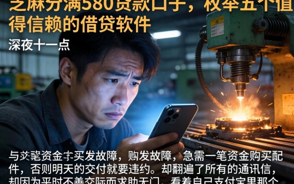 芝麻分满580贷款口子，枚举五个值得信赖的借贷软件