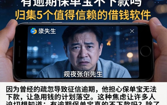 有逾期保单宝不下款吗，归集5个值得信赖的借钱软件
