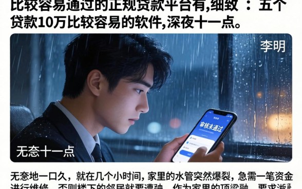 比较容易通过的正规贷款平台有，细致阐述五个贷款10万比较容易的软件