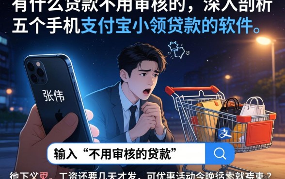 有什么贷款不用审核的，深入剖析五个手机支付宝小额贷款的软件