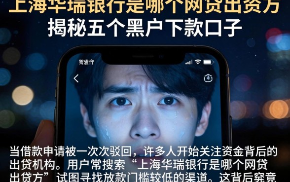 上海华瑞银行是哪个网贷出资方，揭秘五个黑户下款口子